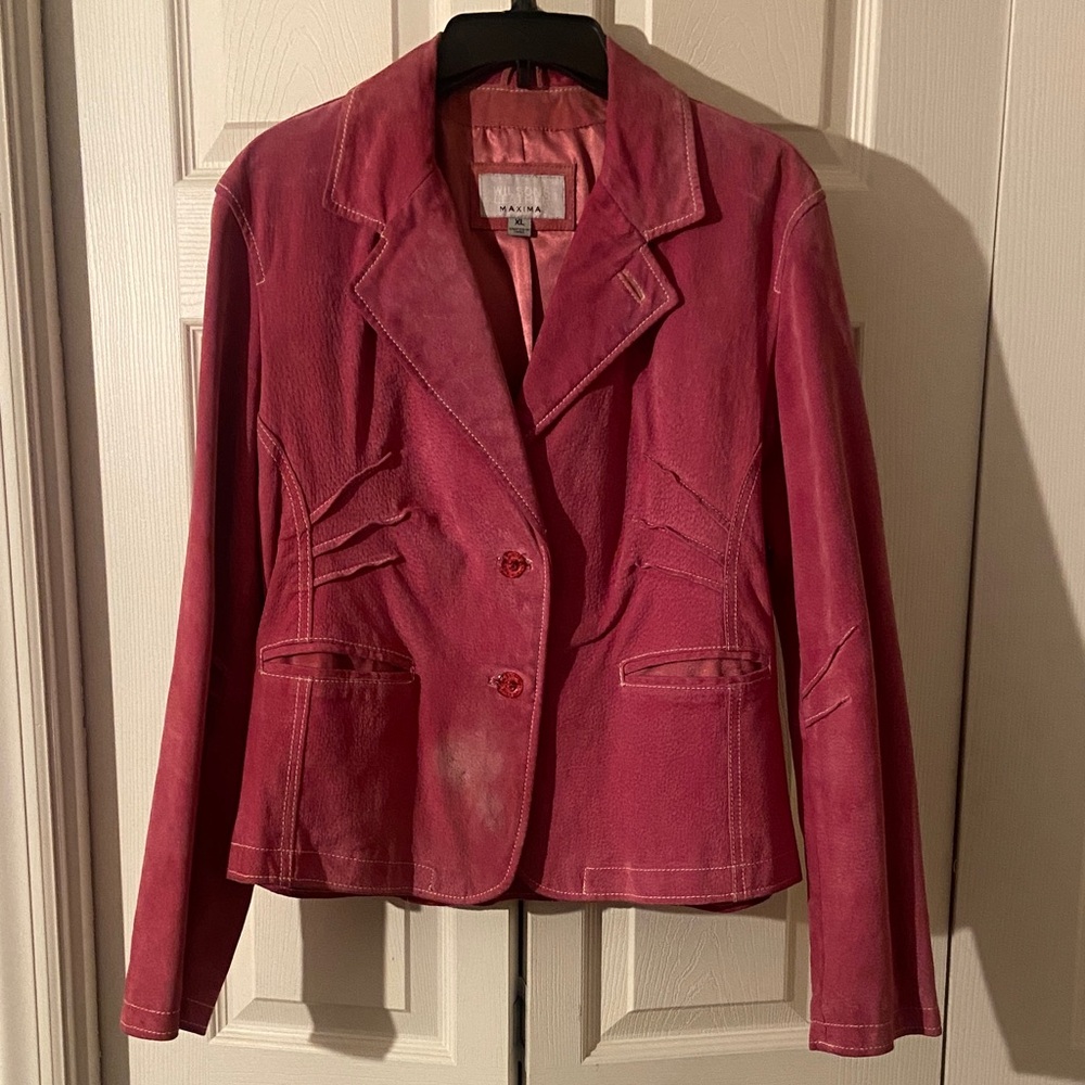 Wilsons Leather Women's Pink Blazer